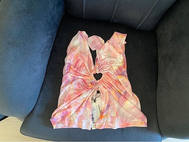 xs Beden shein pembe bluz