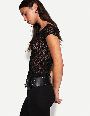 bershka dantel bluz