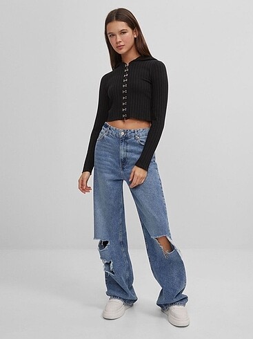 s Beden bershka crop hırka