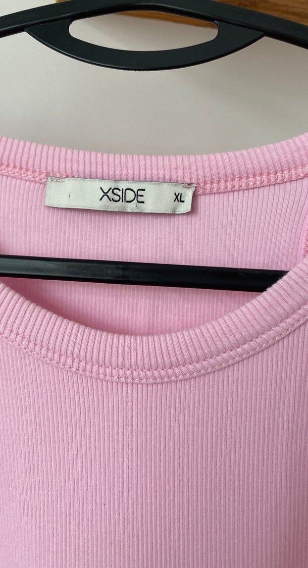 Pembe Pamuklu Yüksek Yakalı Atlet M L uyumlu - Görsel 2