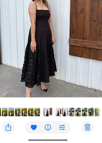 Siyah davet elbisesi - Görsel 2