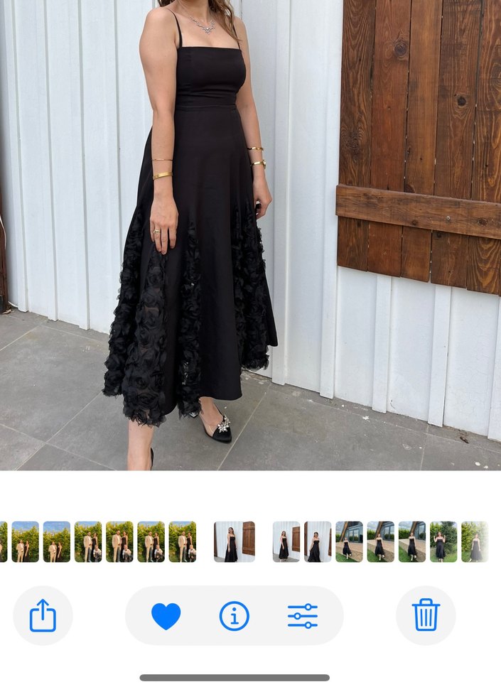 Siyah davet elbisesi - Görsel 2