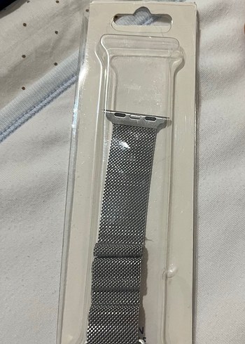 Gri ve gold Akıllı Saat Kordonu - Görsel 4