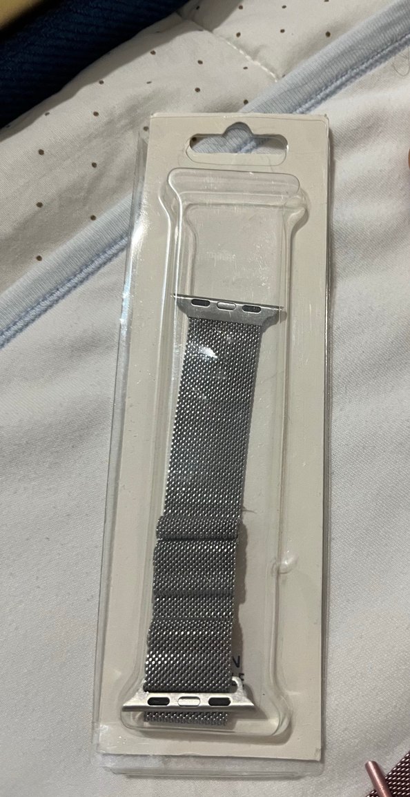 Gri ve gold  Akıllı Saat Kordonu - Görsel 4