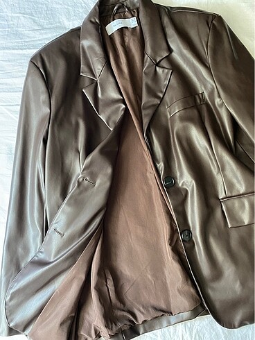 m Beden Bershka acı kahve blazer