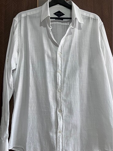Slim fit unisex keten gömlek