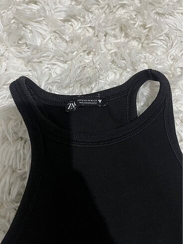 Zara Fitilli halter yaka midi elbise