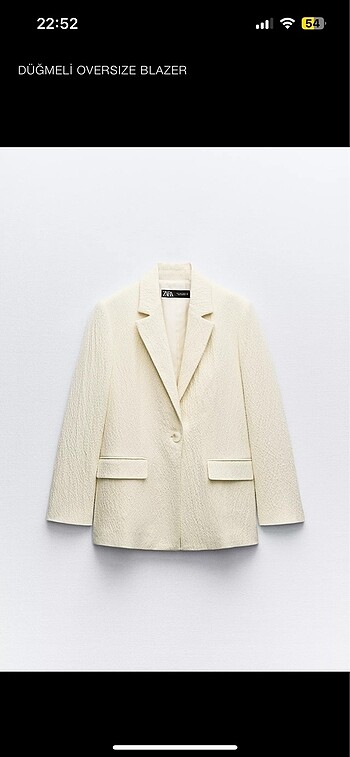 Düğmeli oversize blazer