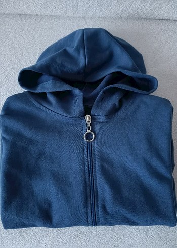 Bayan Kapüşonlu Fermuarlı Sweatshirt