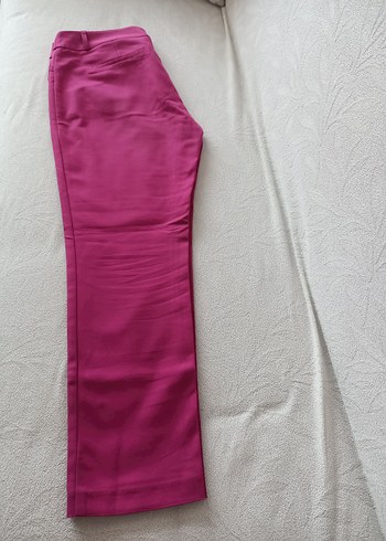 38 Beden Düğmeli Pembe Kadın Kumaş Pantolon