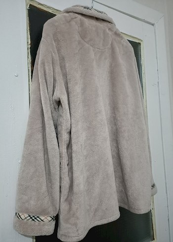 Bej Erkek Düğmeli Polar Ceket üst Alt takım - Görsel 6