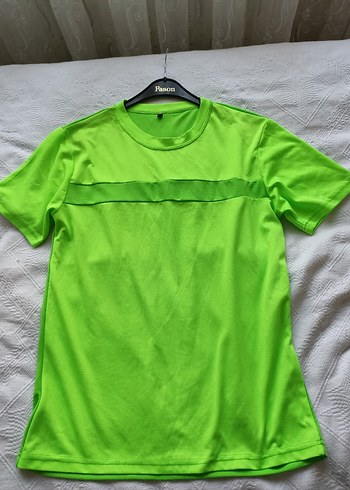 Yeşil Erkek Bisiklet Yaka Kısa Kollu Tişört - Görsel 8