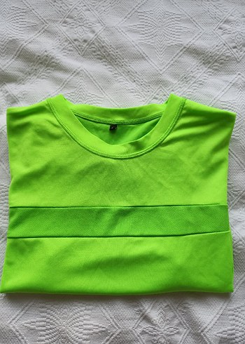 Yeşil Erkek Bisiklet Yaka Kısa Kollu Tişört - Görsel 7