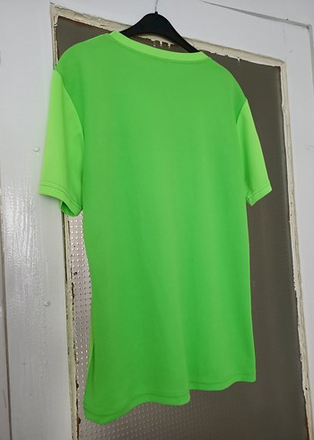 Yeşil Erkek Bisiklet Yaka Kısa Kollu Tişört - Görsel 5