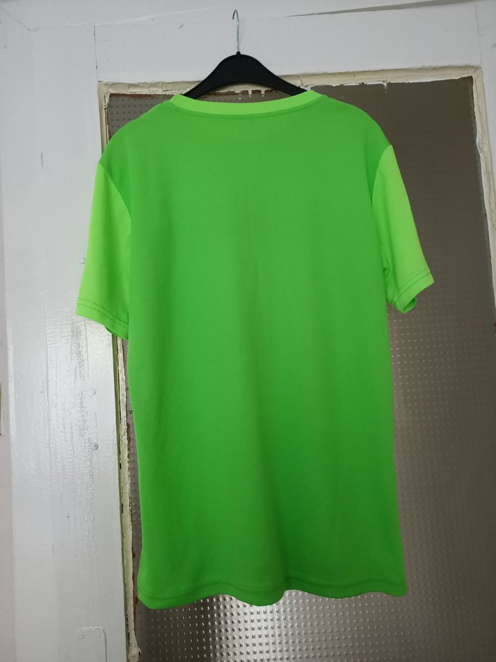 Yeşil Erkek Bisiklet Yaka Kısa Kollu Tişört - Görsel 2