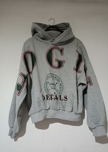Koton Gri Kapusonlu Oversize Sweatshirt