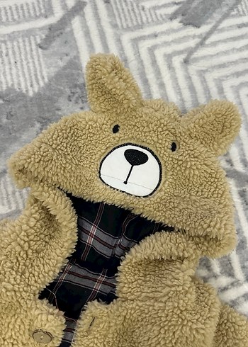 Kahverengi Erkek Çocuk Kürk Detaylı Kaban - Görsel 5