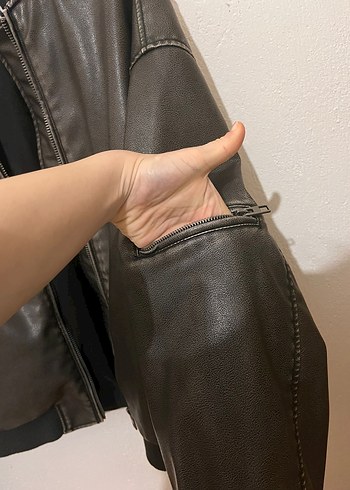 Zara Deri Ceket - Görsel 3