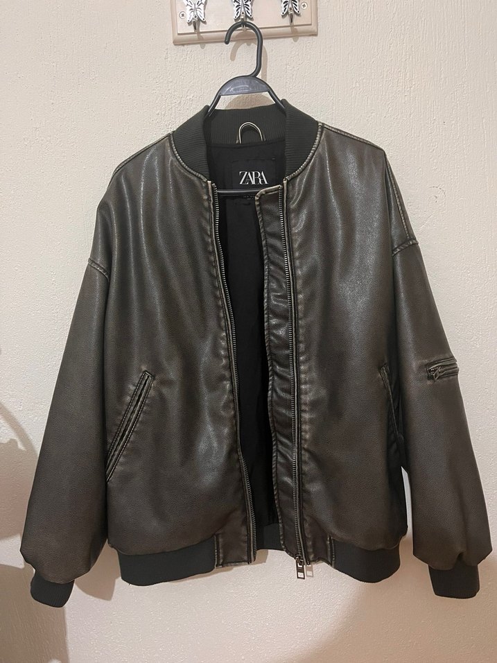 Zara Deri Ceket - Görsel 2