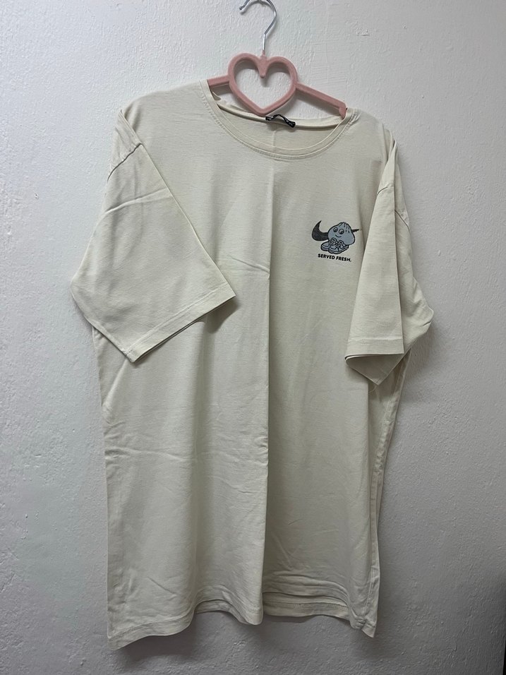 Nike Baskılı Bej Erkek Tişört - Görsel 2