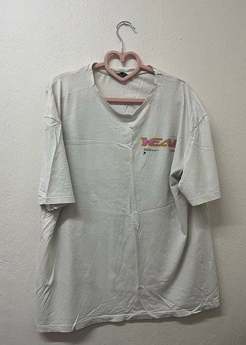 Mor Baskılı Kadın Streetwear Tişört - Görsel 2