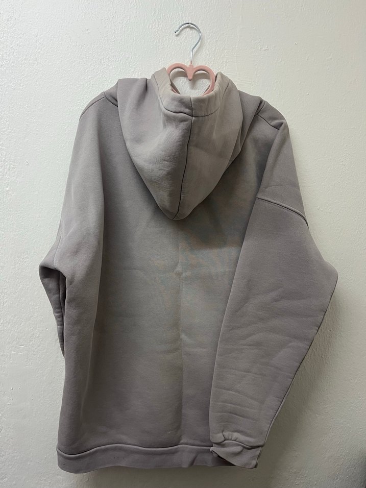 Gri Yüksek Yakalı Kadın Sweatshirt - Görsel 3