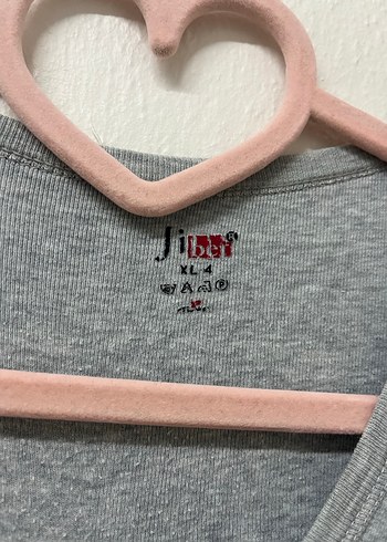 Gri Keten Erkek Tişört, Kısa Kollu, Salaş Kesim - Görsel 4