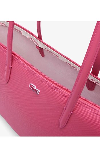 Lacoste Locaste Toz pembe omuz çantası