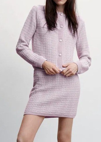 Mango Pastel Pembe Lila Tuvit Takim Siklik Ve Rahatlik