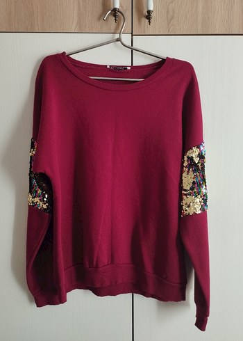 kadın pullu bluz - Görsel 6