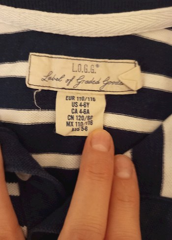 Erkek Çocuk Çizgili Polo Yaka Tişört - Görsel 6