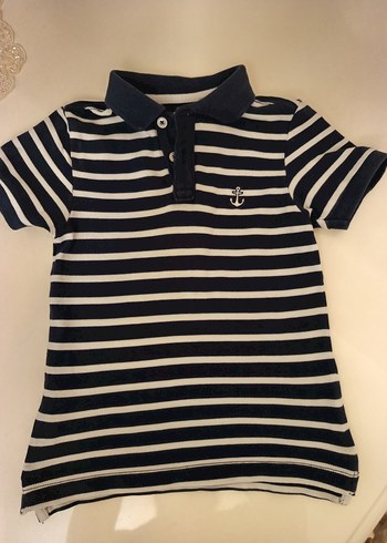 Erkek Çocuk Çizgili Polo Yaka Tişört - Görsel 5