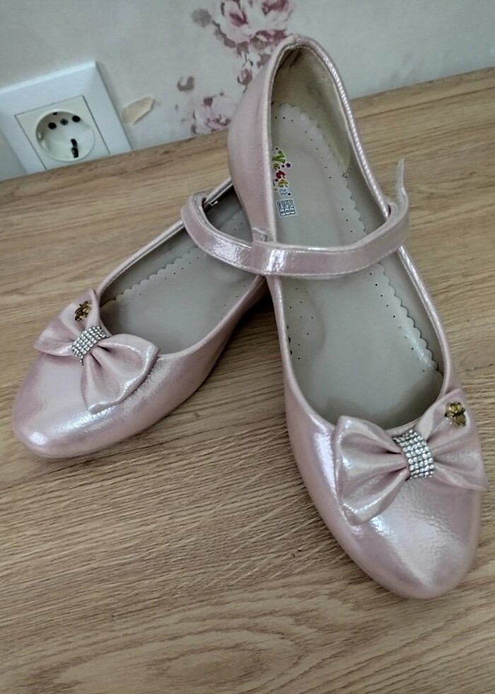 kız çocuk abiye babet ayakkabı - Görsel 3