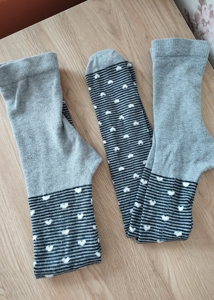 2 adet kız çocuk külotlu çorap - Görsel 3