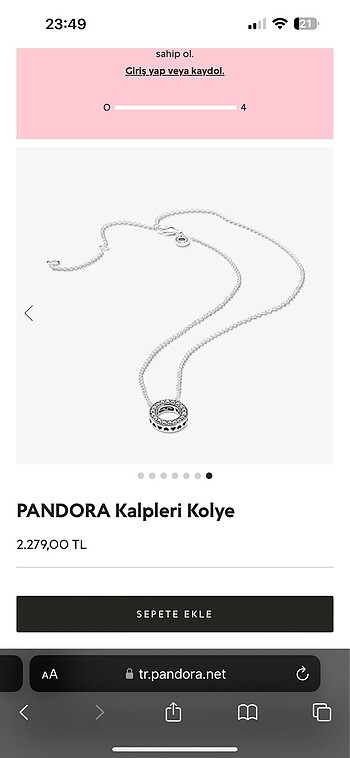 Pandora kolye