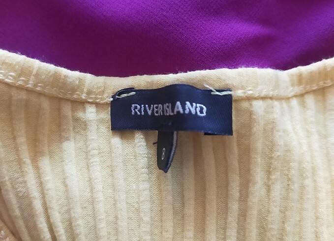 River Island Sarı Fitilli body