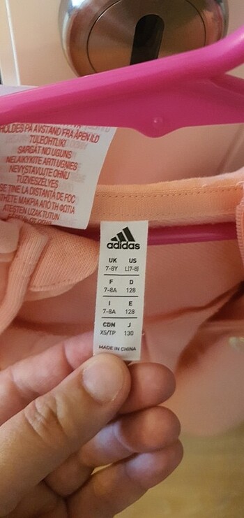 7 Yaş Beden ten rengi Renk Adidas 
