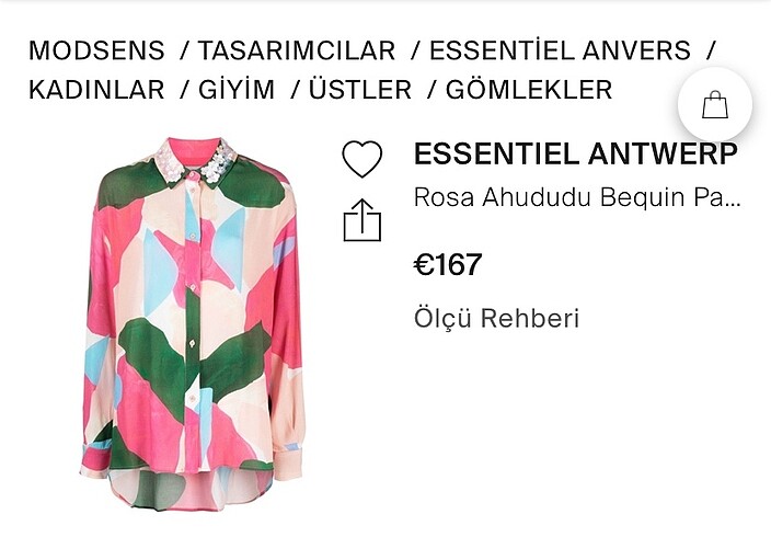xl Beden Kadın Yaka İşlemeli Gömlek