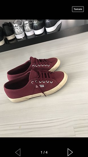 39 Beden bordo Renk Superga spor ayakkabı 