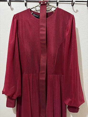 Simli Kuyruklu Tül Abiye - Görsel 2