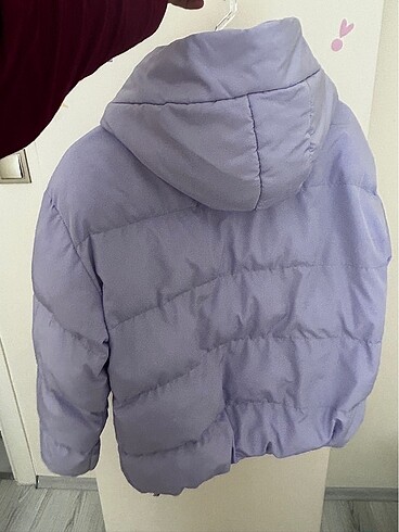 m Beden mor Renk Lila şişme mont
