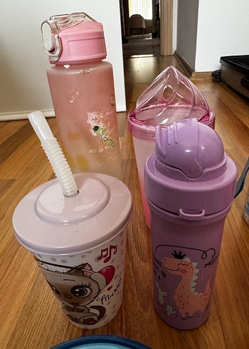 Renkli Çocuk Termos ve Suluk Seti - Görsel 4