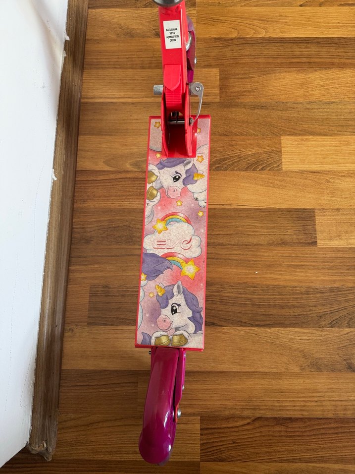Renkli Pembe Çocuk Scooterı - Görsel 2