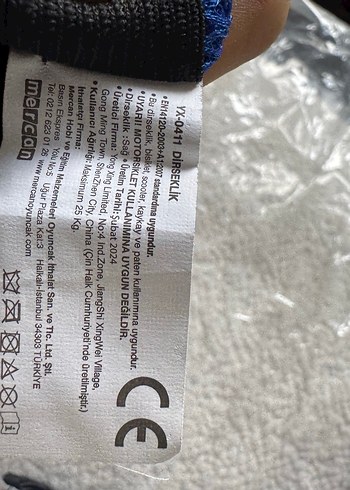 Mavi Biker Dizlik ve Dirseklik Seti Velcro Çocuk - Görsel 2