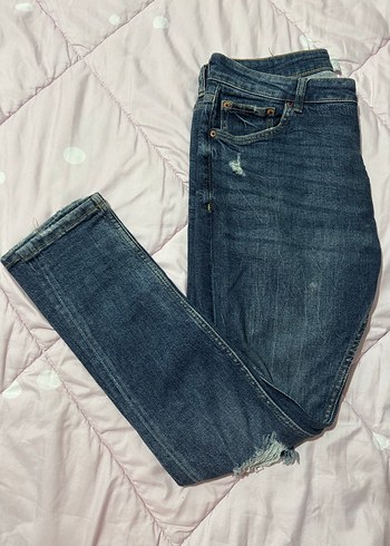 Erkek Bershka Süper Skinny Kot Pantolon - Görsel 2