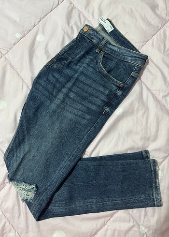 Erkek Bershka Süper Skinny Kot Pantolon - Görsel 4