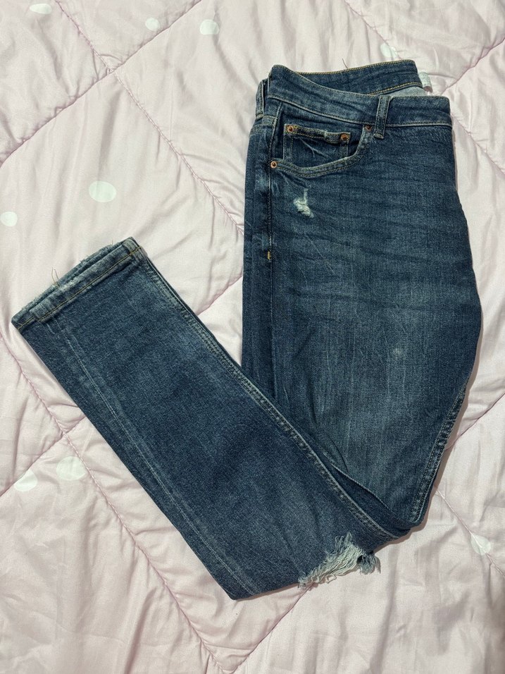 Erkek Bershka Süper Skinny Kot Pantolon - Görsel 2