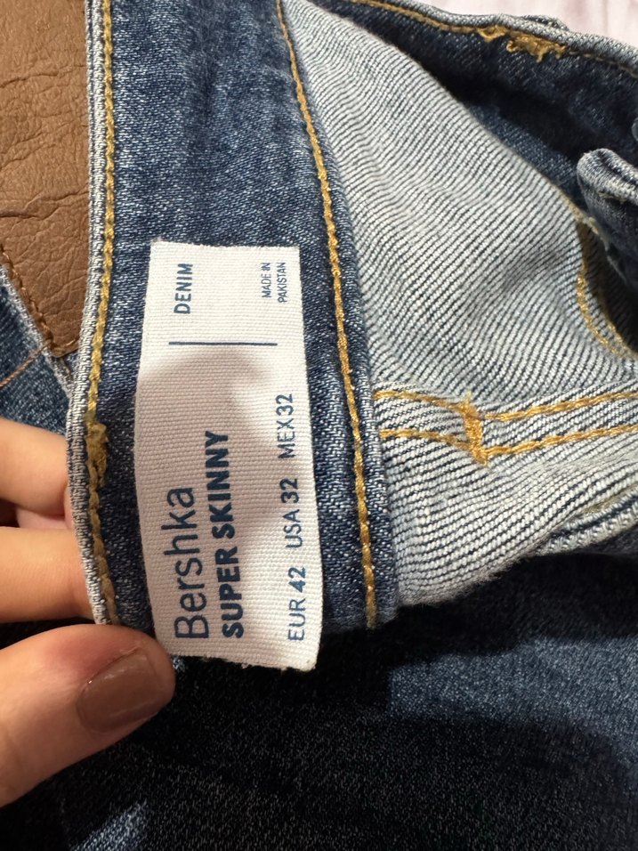 Erkek Bershka Süper Skinny Kot Pantolon - Görsel 3