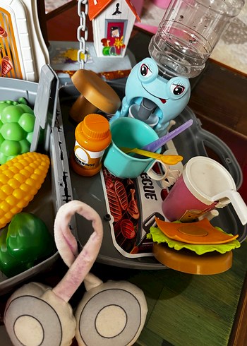 Renkli Oyuncak Mutfak Seti ve Aksesuarları - Görsel 4