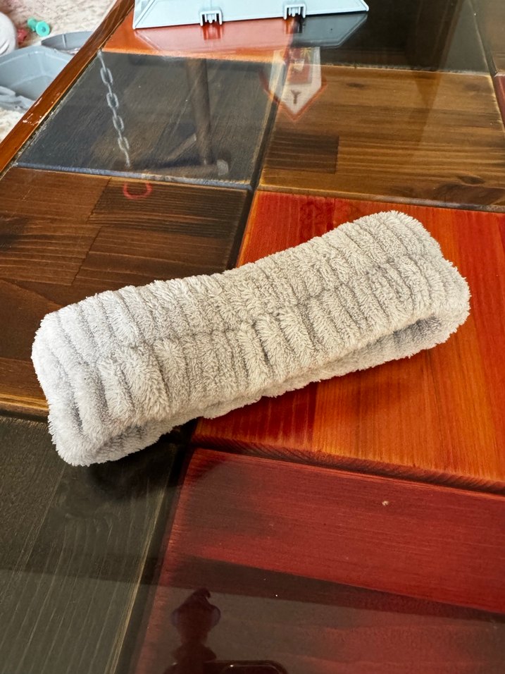 Gri Kadın Elastik Polar Saç Bandı - Görsel 4